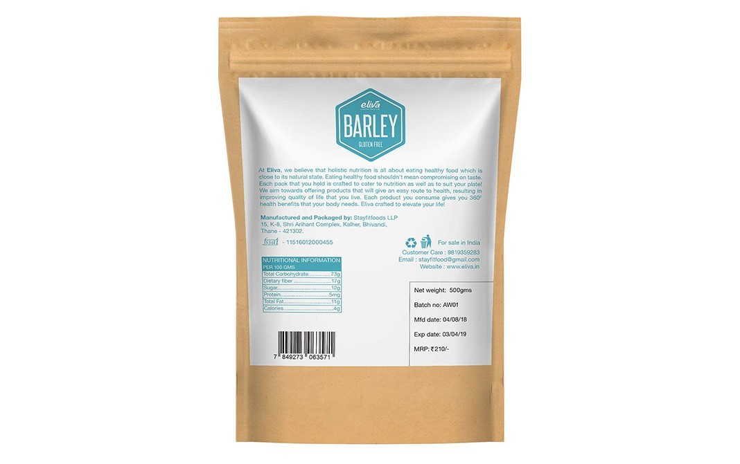 Eliva Barley - Gluten Free    Pack  500 grams